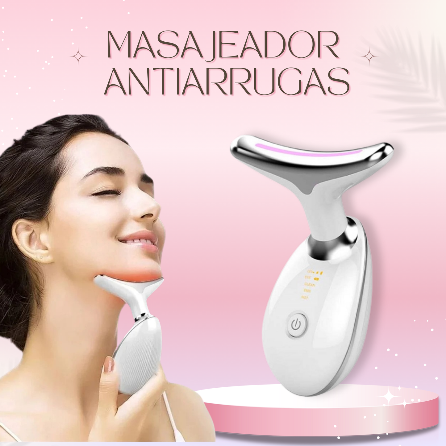 Kit Anti-Edad, Masajeador Antiarrugas + Serum 24k Antivejez
