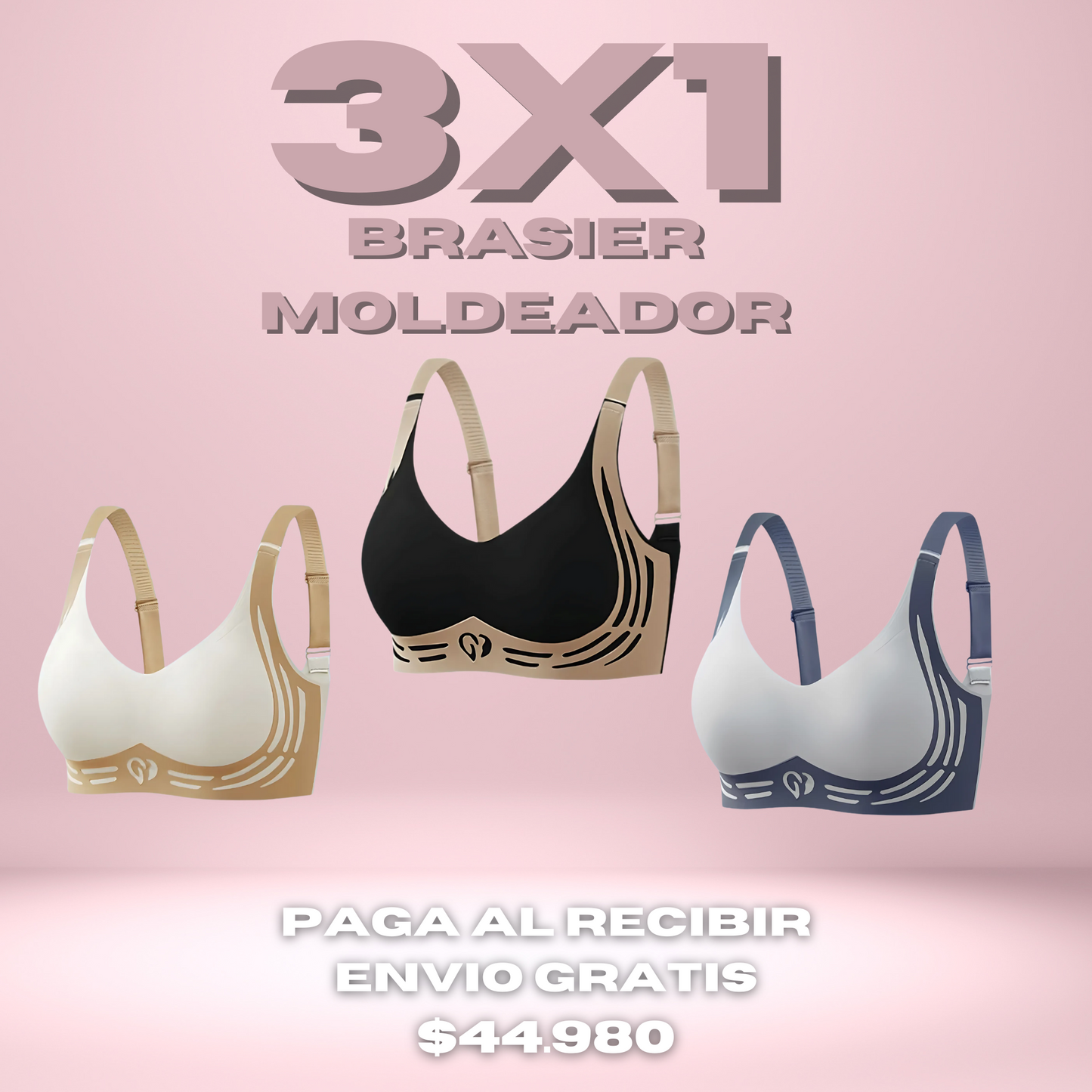 3x1 Brasier Moldeador Antirrollitos